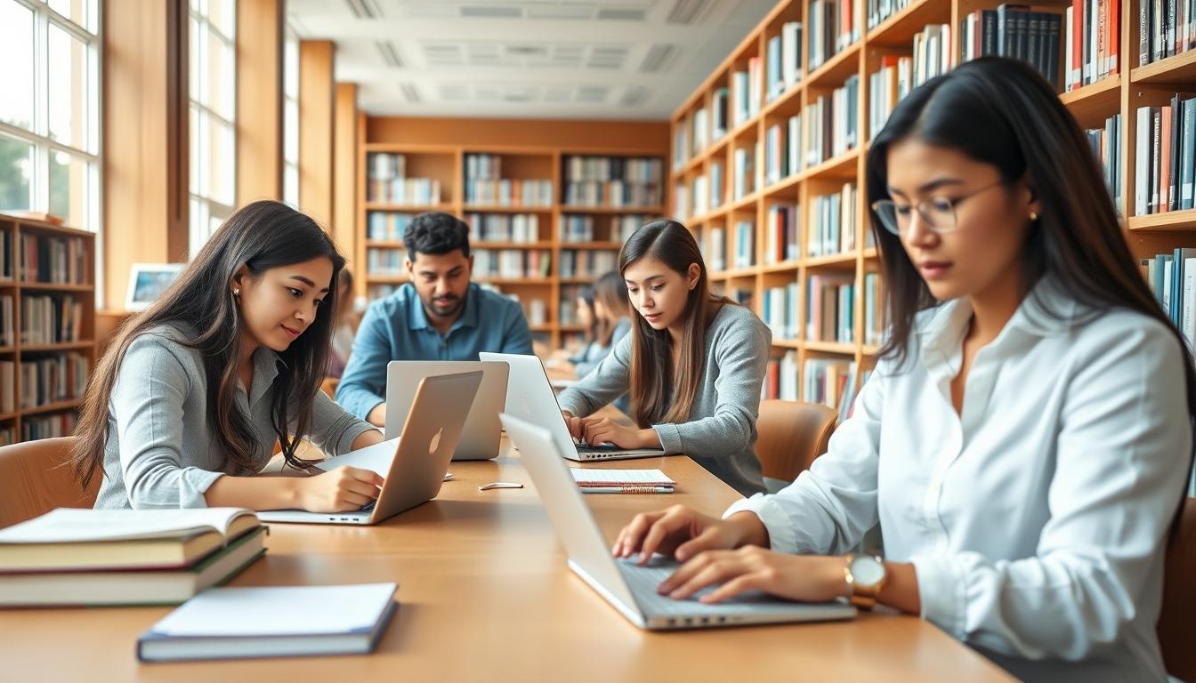 Modern university campus for students